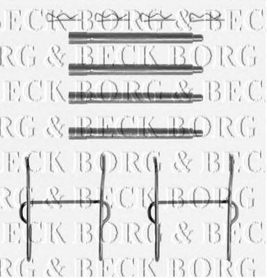 BORG & BECK bbk1120 -  Комплектующие, колодки дискового тормоза